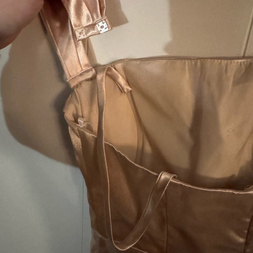 Chic Satin Maxi Dress in Soft Rose - Picture 8 of 12